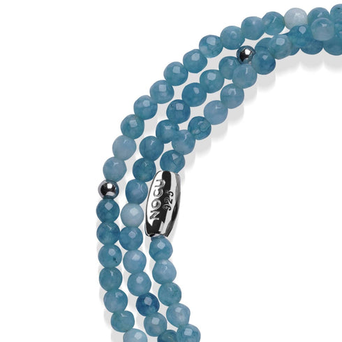 Aqua Jade | 925er Sterlingsilber | Edelstein-Wrap